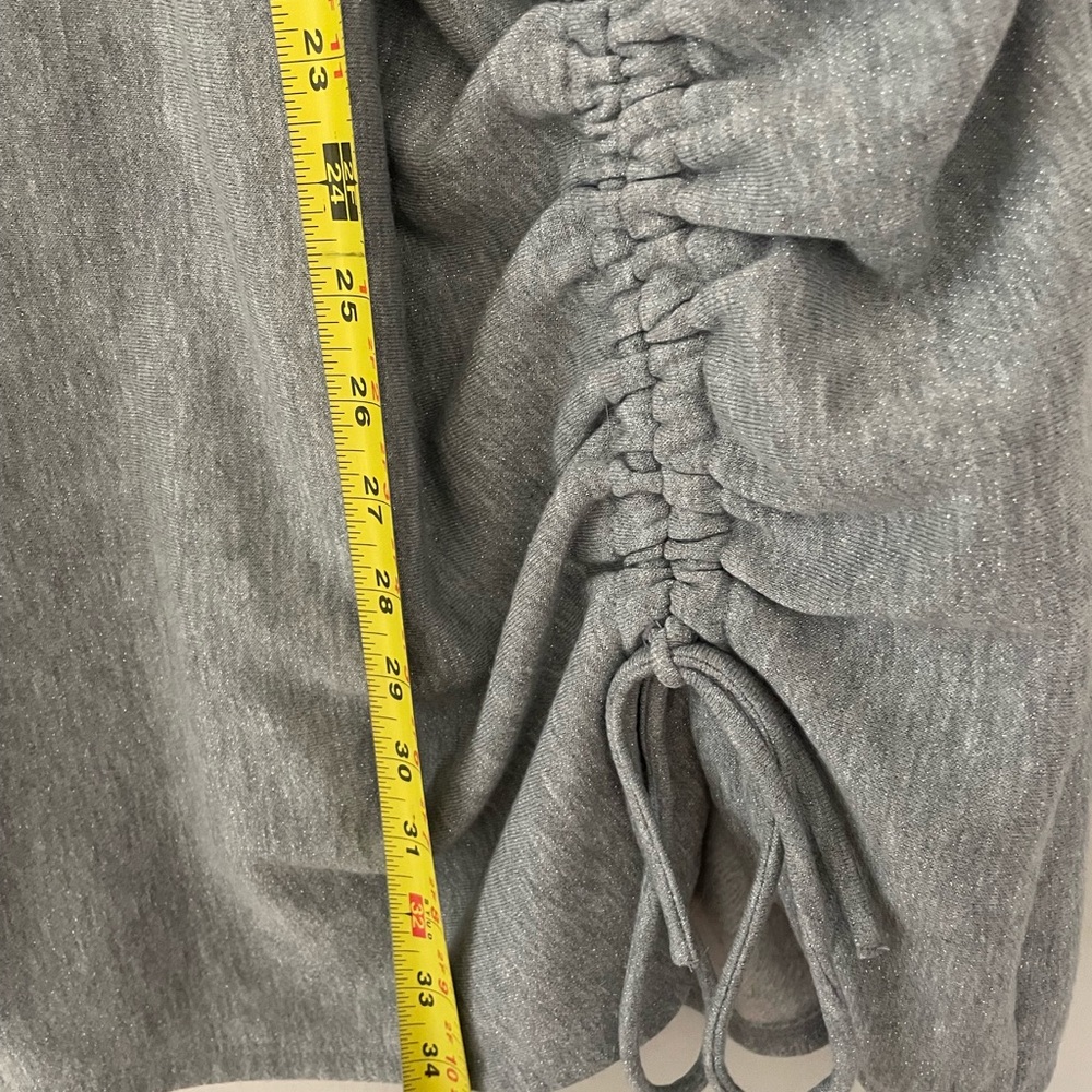 Express Gray Ruched Dress - Picture 5 of 5